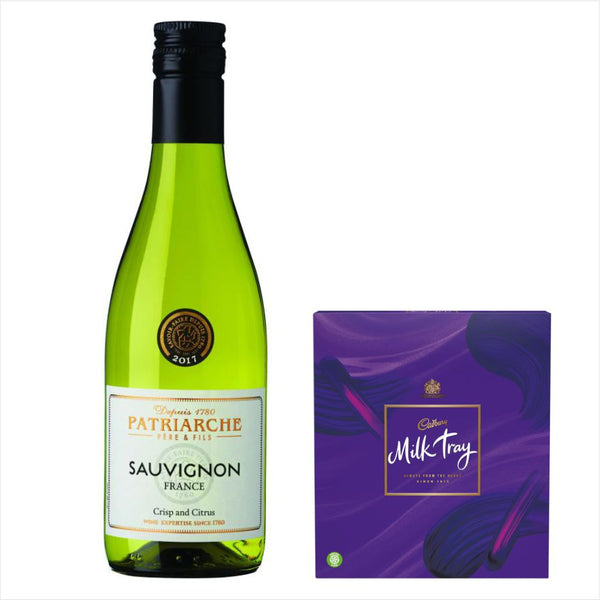 Patriarche Sauvignon Blanc 18.7cl Milk Tray Chocolates