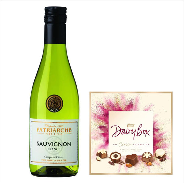 Patriarche Sauvignon Blanc 18.7cl Dairy Box Chocolates