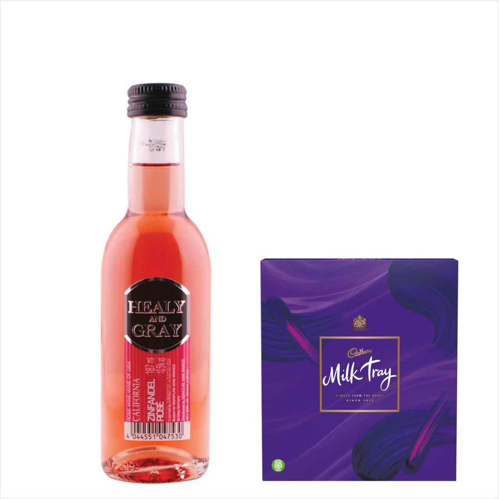 Healy & Zinfadel Rose & Milk Tray Chocolates