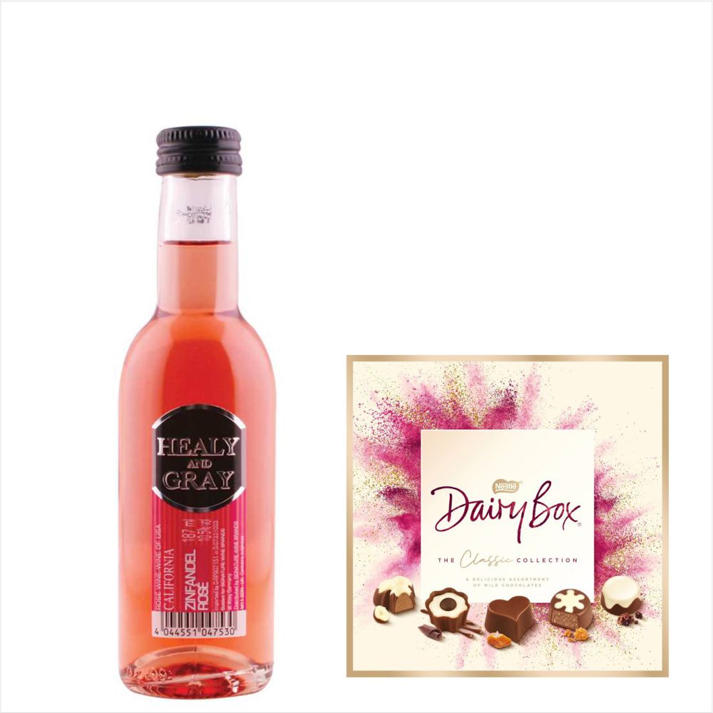 Healy & Zinfadel Rose & Dairy Milk Chocolates