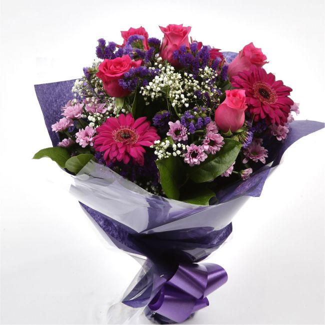 Beautiful Cerise Bouquet Flowers
