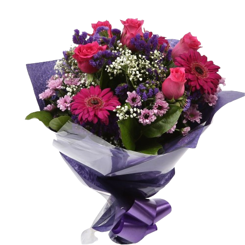 Beautiful Cerise Bouquet Flowers