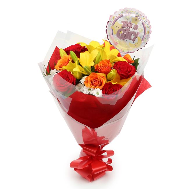 Its Balloon & Floral Embrace