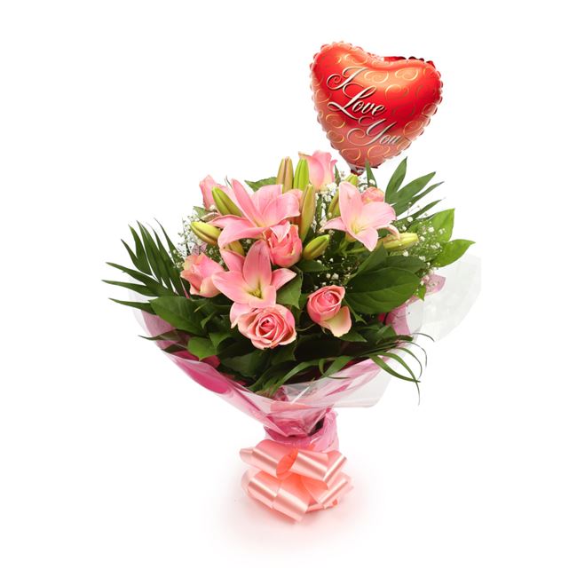 Love Balloon & Jewel Bouquet