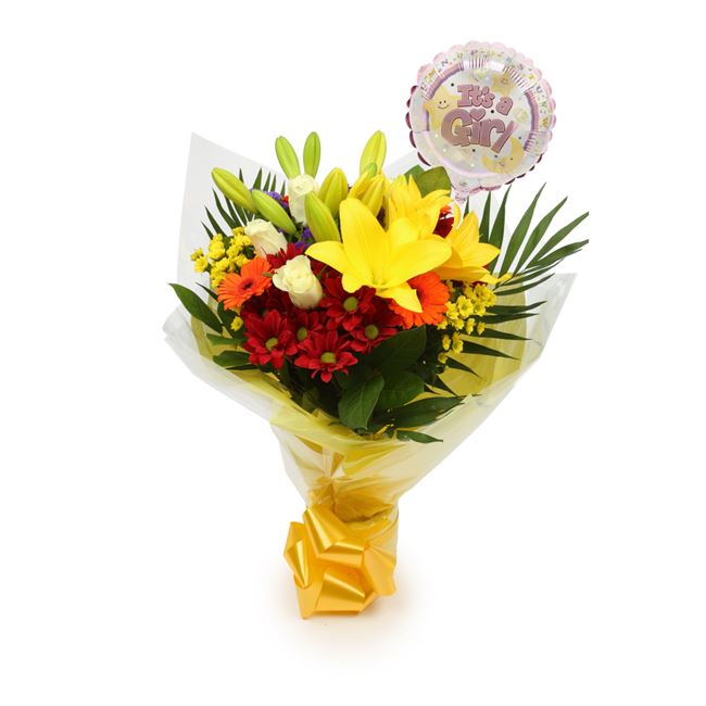 Its Balloon & Sun Delight Flowers