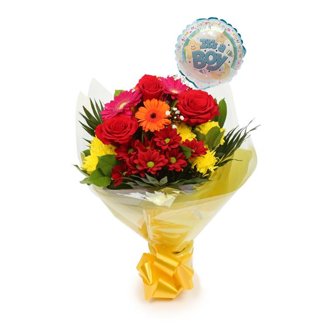 Its Balloon & Beauty Blooms Flowers