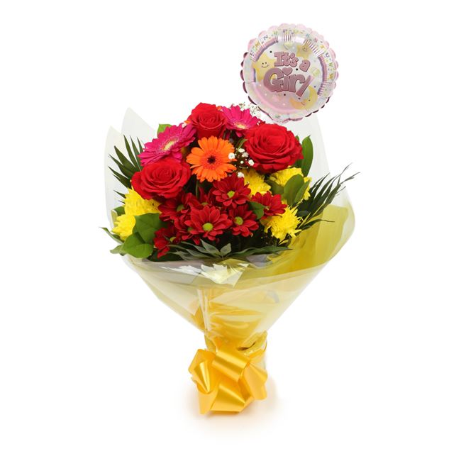 Its Balloon & Beauty Blooms Flowers